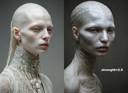 TheAramintaExperiment_Cv6_amazing people, Hellenistic art by Arkos Major and Sabbas Apterus and Goro Fujitas, aquiline nose, wide lips, elegant powerful ominous hairless bald young humanoid albino female creature made of trans_20240709190421_0001.png